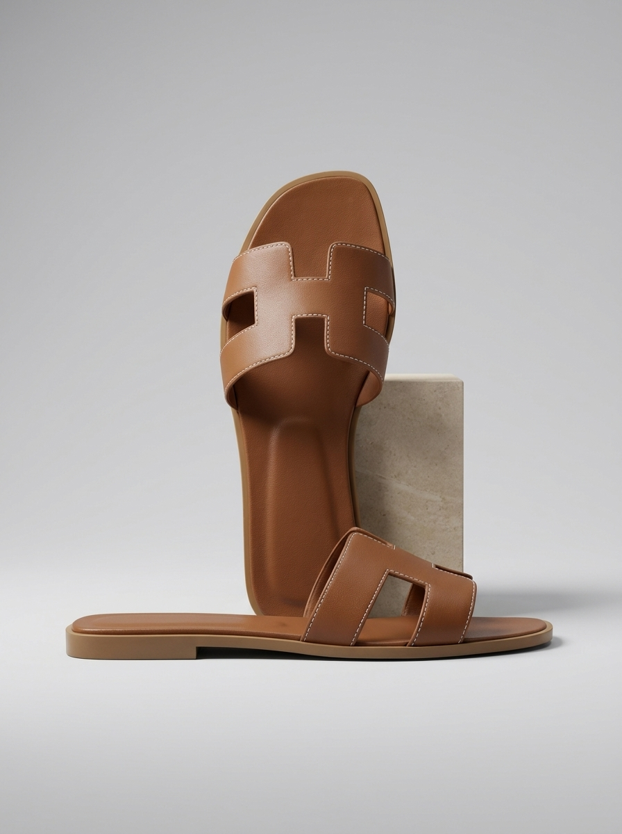 Damer Læder Slippers