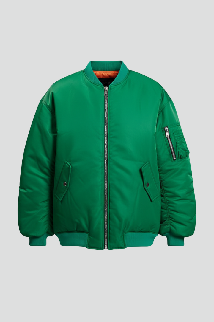 Damska Kurtka z Fasonem Oversize i Długimi Rękawami