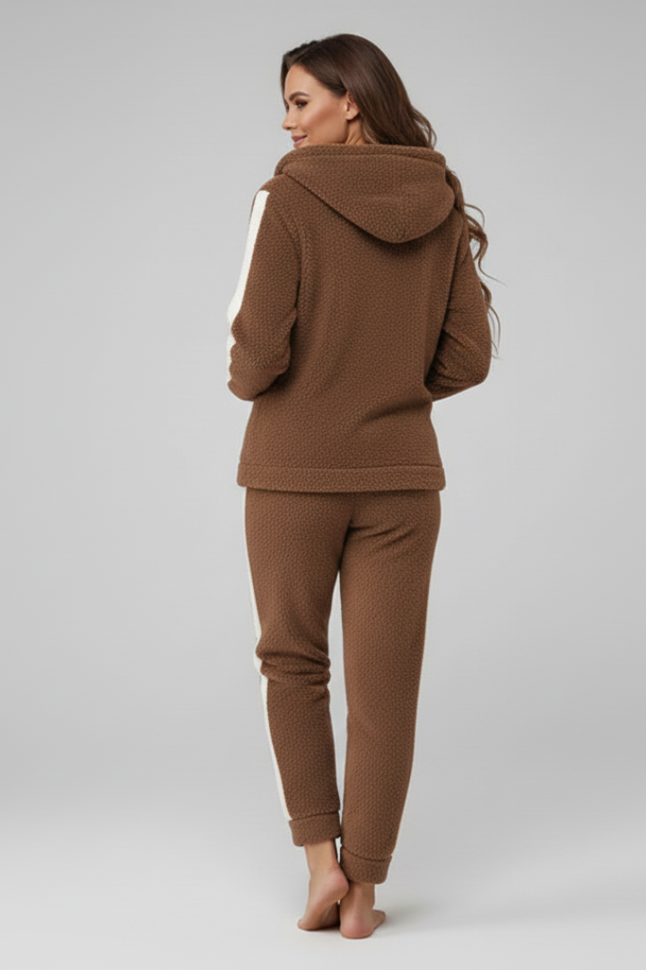 Damski Zestaw Piżamowy z Luźnym Krojem i Klasycznym Stylem