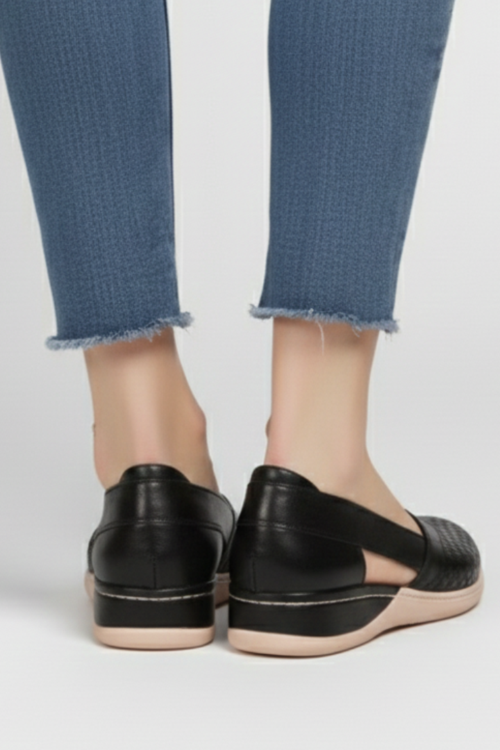 Damskie Buty Codzienne z Wycięciami i Solidną Podeszwą