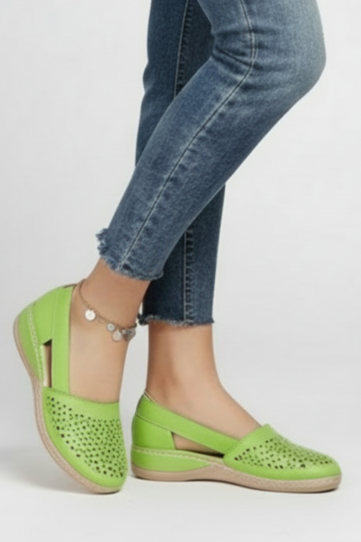 Damskie Buty Codzienne z Wycięciami i Solidną Podeszwą