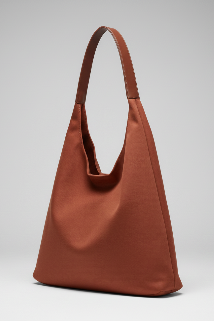 Damska Torebka na Ramię z Pojedynczym Paskiem i Szerokim Dnem