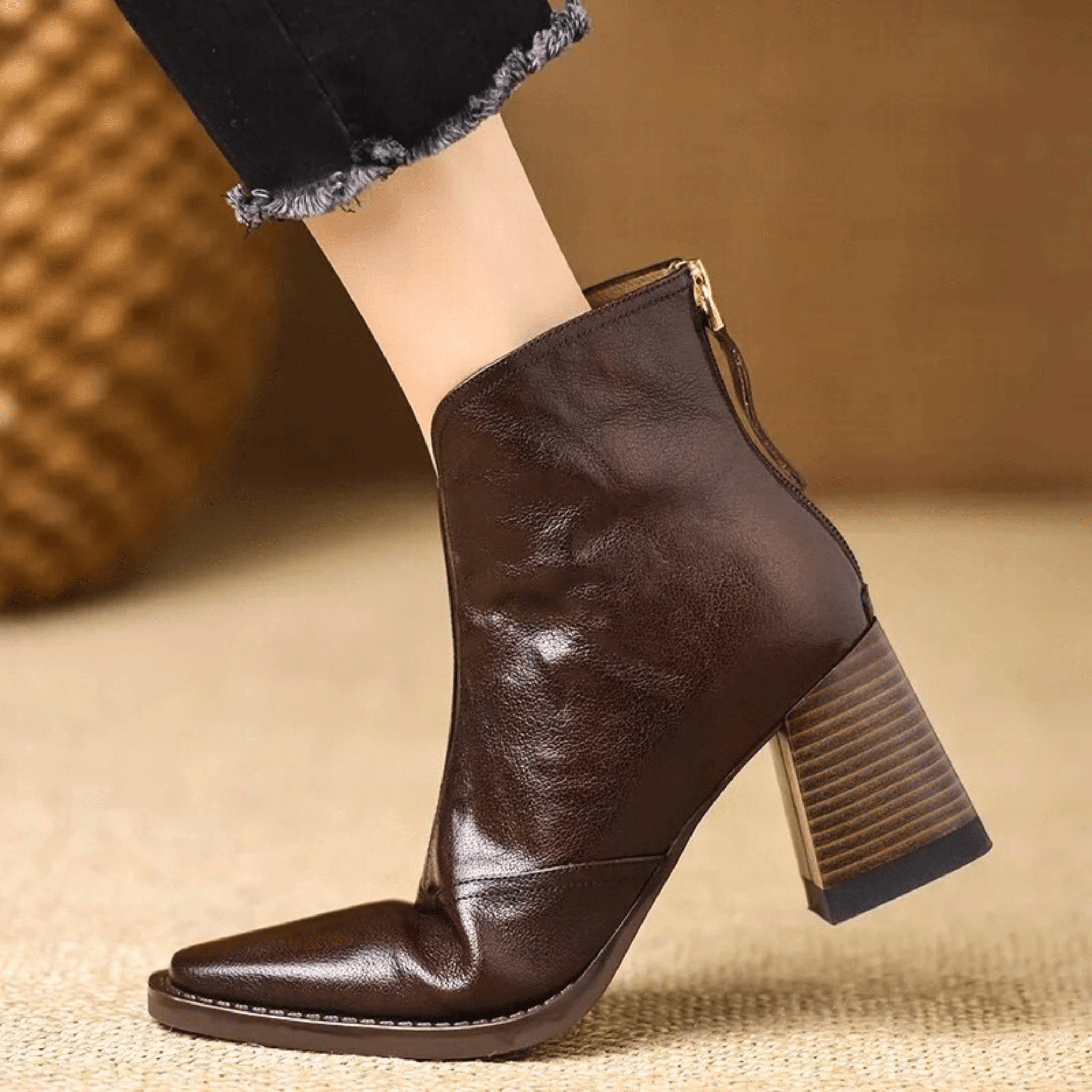 Zofia | Eleganckie Botki na Obcasie