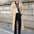 Trench donna doppiopetto lungo con cintura