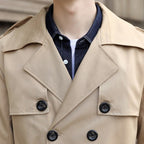 Trench donna doppiopetto lungo con cintura