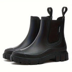 Scarpe donna Chelsea slip-on, stivaletti con suola spessa