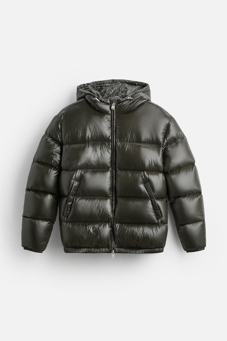 Veste mixte matelassée à capuche, manches longues, zip