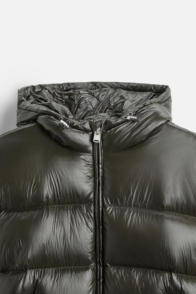 Veste mixte matelassée à capuche, manches longues, zip