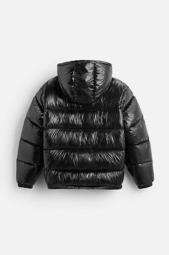 Veste mixte matelassée à capuche, manches longues, zip