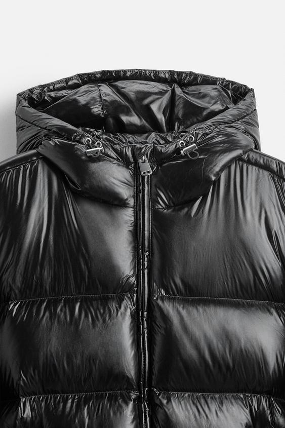 Veste mixte matelassée à capuche, manches longues, zip