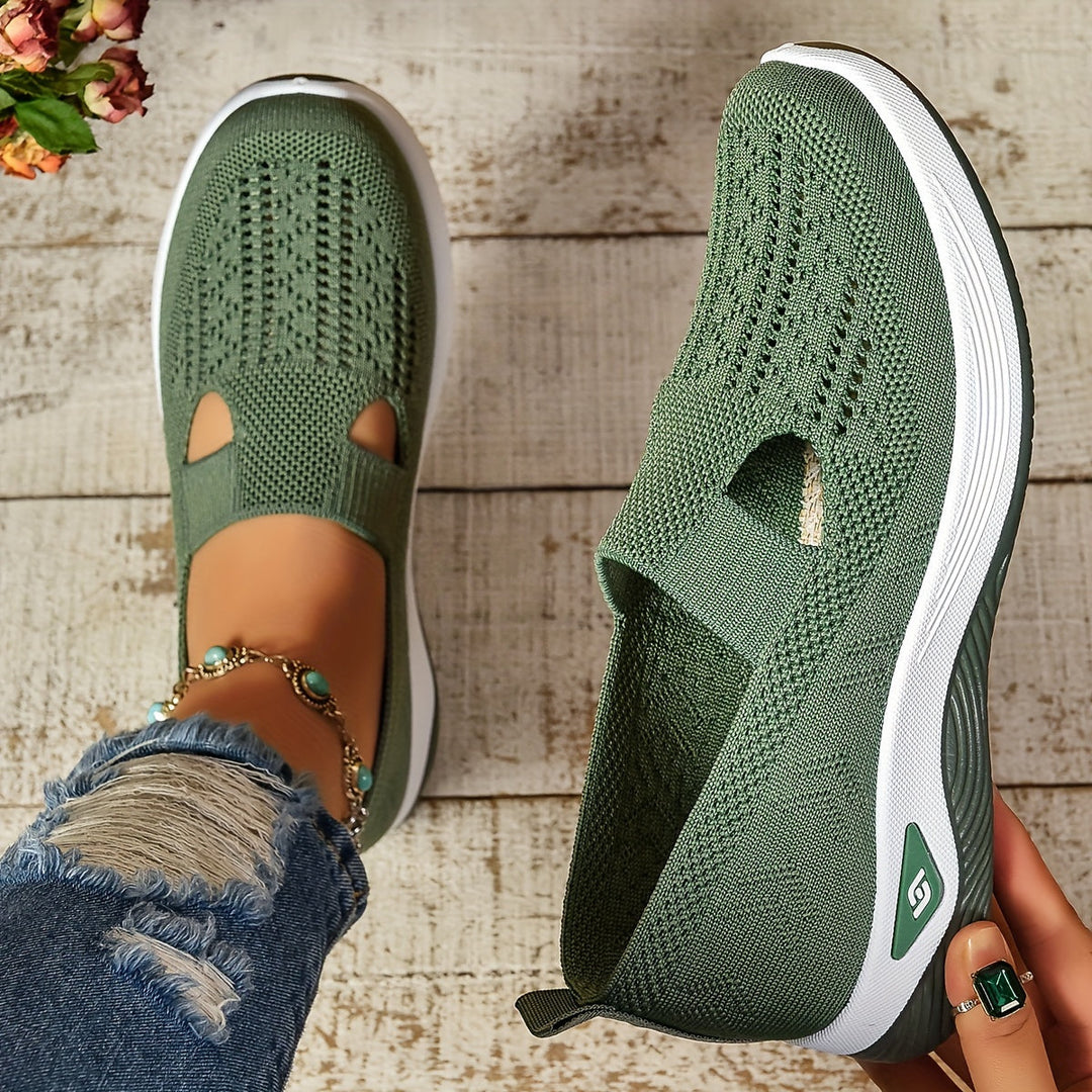 Sneakers slip-on donna, senza lacci, suola flessibile, traspiranti
