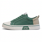 Unisex-sneakers med snøring og kontrastfarvet sål