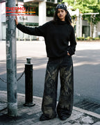 Sudadera unisex con capucha, manga larga y textura marcada