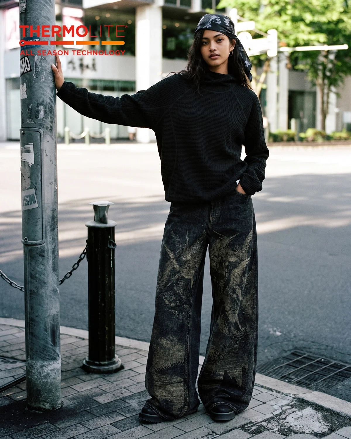 Sudadera unisex con capucha, manga larga y textura marcada