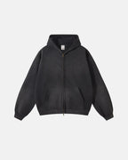 Sudadera con capucha de mujer y hombre con cremallera y bolsillos
