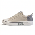 Unisex-sneakers med snøring og kontrastfarvet sål