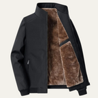 Veste homme matelassée à capuche, doublure polaire