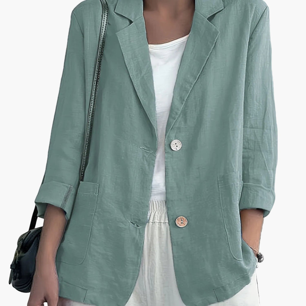Giacca blazer donna classica con revers e tasche