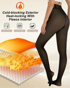 Collants semitransparentes de mulher com costura única