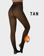 Collants semitransparentes de mulher com costura única