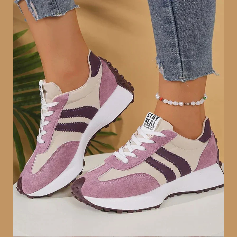 Sneakers donna retrò stringate, sportive
