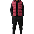 Gilet sans manches matelassé homme à col montant et zip