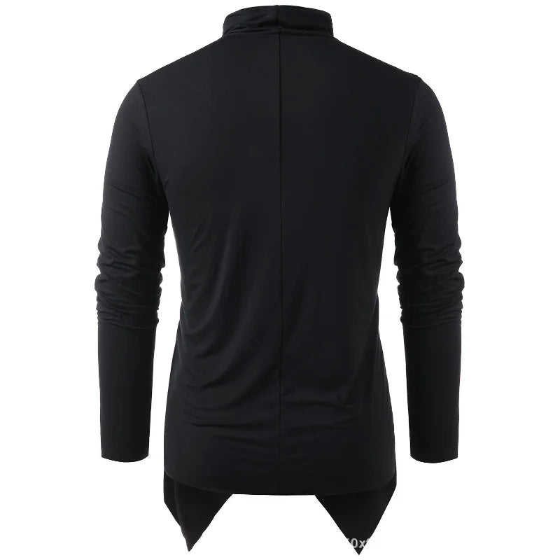 Cardigan homme asymétrique à col drapé