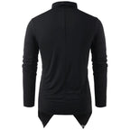 Cardigan homme asymétrique à col drapé