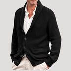 Cardigan uomo in maglia a coste con bottoni