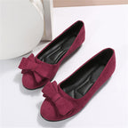 Mocassins femme à nœud et semelle plate