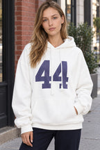 Sweat à capuche oversize femme à imprimé chiffre