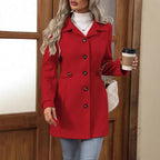 Trench donna con cintura e revers