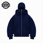 Sudadera unisex con capucha y protección facial integrada