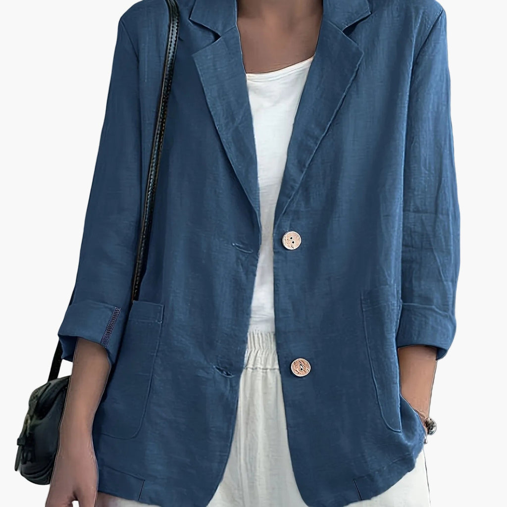 Giacca blazer donna classica con revers e tasche