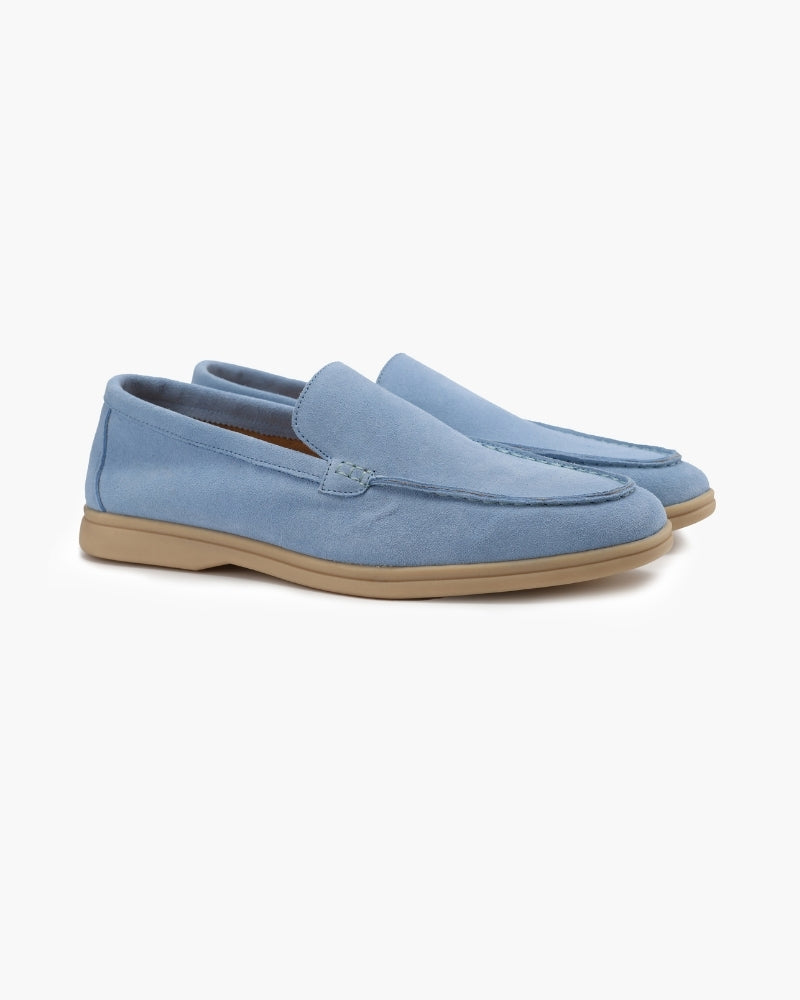 Loafers unisex med dekorativ rem og flad sål