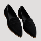 Mocassins penny clássicos de mulher com biqueira em amêndoa