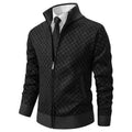Cárdigan de hombre con cremallera y cuello alto