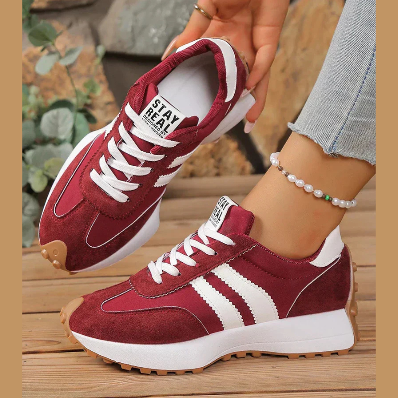 Sneakers donna retrò stringate, sportive