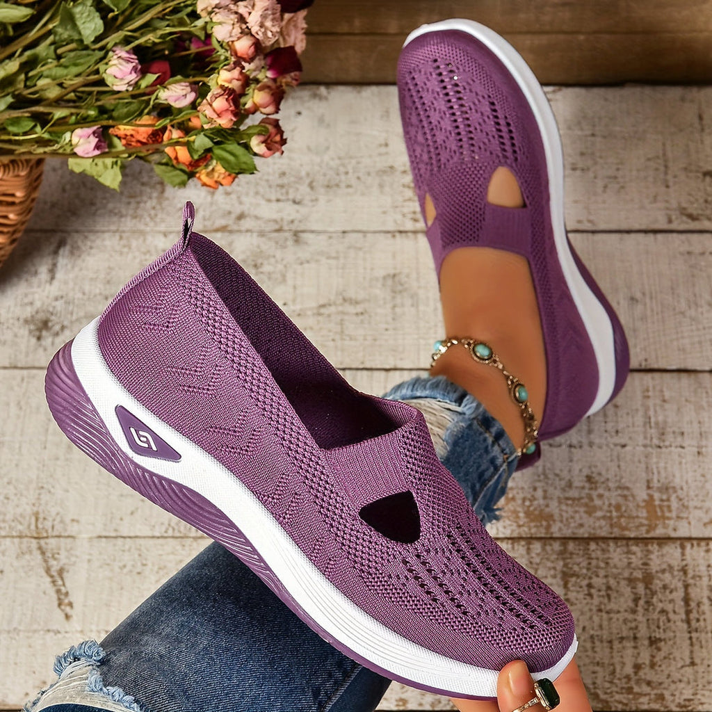 Sneakers slip-on donna, senza lacci, suola flessibile, traspiranti