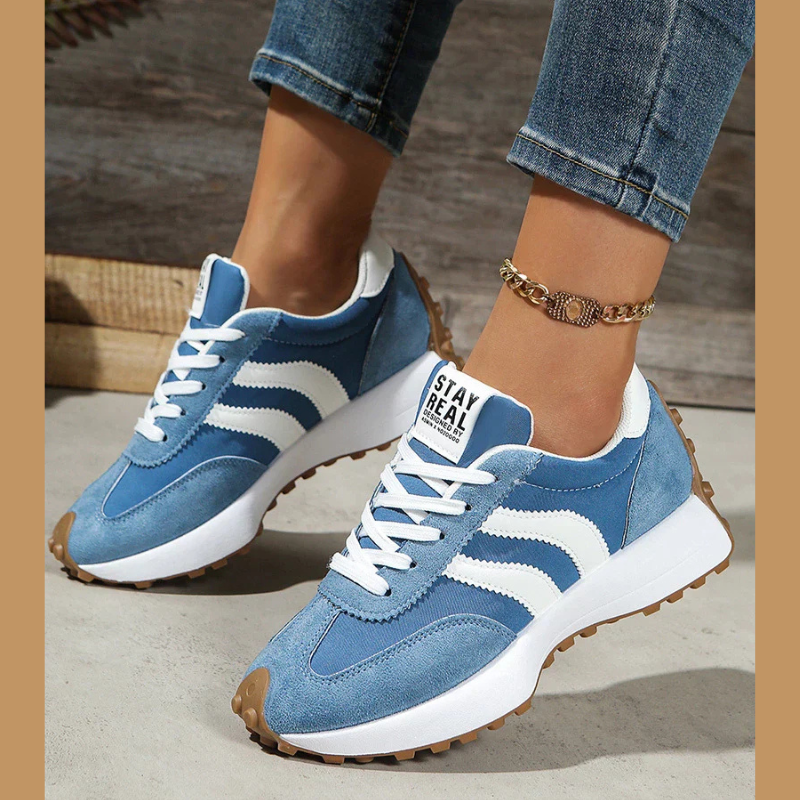 Sneakers donna retrò stringate, sportive