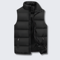 Gilet sans manches matelassé homme à col montant et zip
