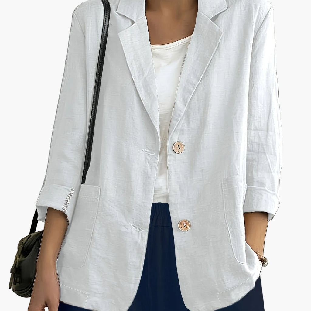 Giacca blazer donna classica con revers e tasche