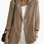 Giacca blazer donna classica con revers e tasche