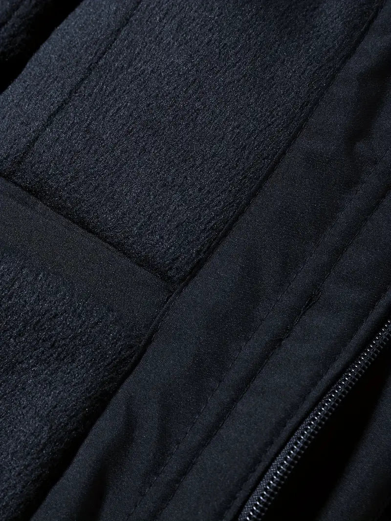 Parka de hombre con capucha, bolsillos y manga larga
