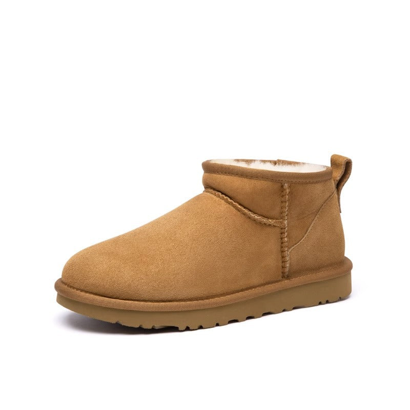 Botins de inverno de mulher com forro, sem atacadores