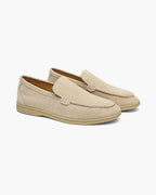 Loafers unisex med dekorativ rem og flad sål