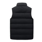 Gilet sans manches matelassé homme à col montant et zip