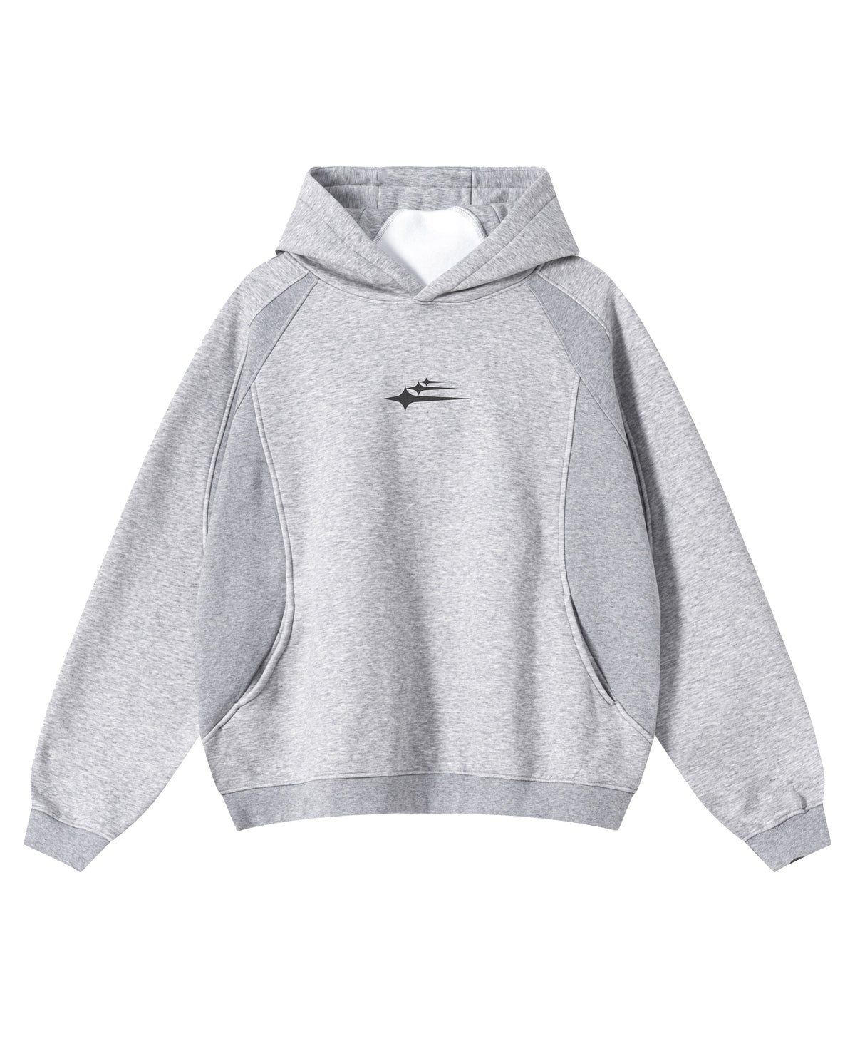 Bluza z kapturem, długimi rękawami, kieszenią kangurka i logo
