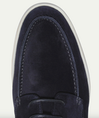 Mocassini uomo con lacci e cuciture decorative
