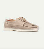 Mocassini uomo con lacci e cuciture decorative
